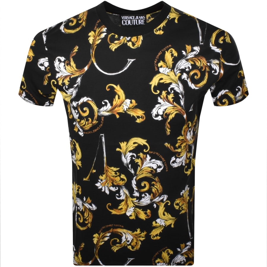 Versace print t shirt 2025
